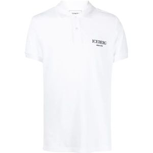 Iceberg - Polo Shirt - Wit - Regular Fit - 95% Katoen