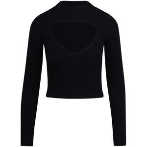 Diesel, Dames, Truien, Zwart, Maat: M Wol,