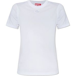 Diesel, Dames, Tops, Wit, Maat: M Katoen,