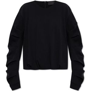 Moncler, Dames, Sweatshirts & Hoodies, Zwart, Maat: XS Katoen,