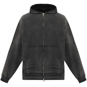 Balenciaga, Heren, Sweatshirts & Hoodies, Grijs, Maat: XL Katoen,