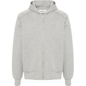 Autry, Heren, Sweatshirts & Hoodies, Grijs, Maat: L Katoen,