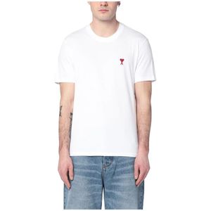 Ami Paris, Heren, Tops, Wit, Maat: M
