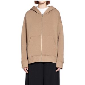 Max Mara, Dames, Sweatshirts & Hoodies, Beige, Maat: S Katoen,