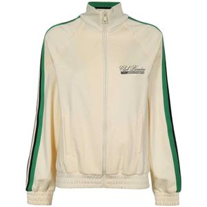 Msgm, Dames, Sweatshirts & Hoodies, Beige, Maat: 2XS Katoen,