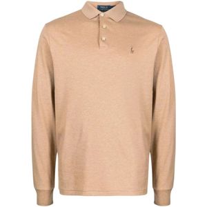 Polo Ralph Lauren - Shirt - Lichtbruin - Katoen - Slim Fit