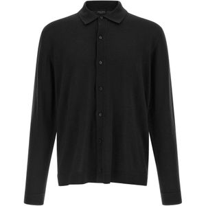 Roberto Collina, Heren, Truien, Zwart, Maat: XL Wol,