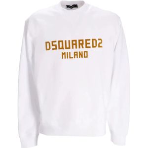 Dsquared2 - Sweatshirt - Wit - Katoen