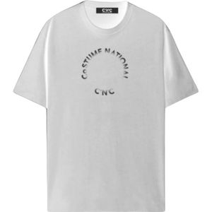 Costume National, Heren, Tops, Wit, Maat: 2XL Katoen,