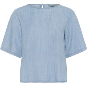 Part Two, Dames, Blouses & Shirts, Blauw, Maat: S Denim,