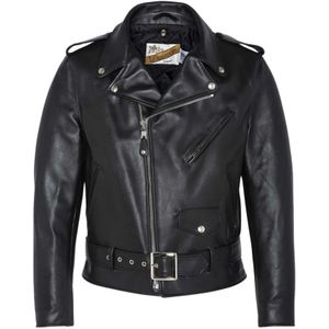 Schott Nyc, Heren, Jassen, Zwart, Maat: 3XS Katoen,