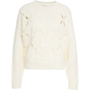 Liu Jo, Dames, Truien, Beige, Maat: L Wol,