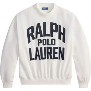 Polo Ralph Lauren, Heren, Sweatshirts & Hoodies, Wit, Maat: XS Katoen,