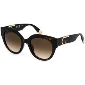Furla - SFU813V - Zonnebril - Havana - Acetaat - Normaal Gearceerd