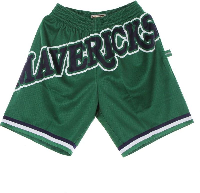 Dallas Mavericks - Big Face 2.0 - Korte Broek - 100% Poly Mesh - Gevoerd