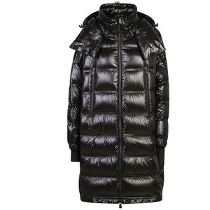 Moncler Zwarte gewatteerde jas met ritssluiting , Black , Dames , Maat: XS