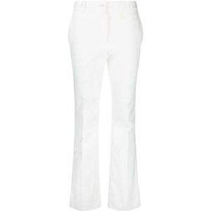 Boutique Moschino, Dames, Broeken, Wit, Maat: XL Katoen,