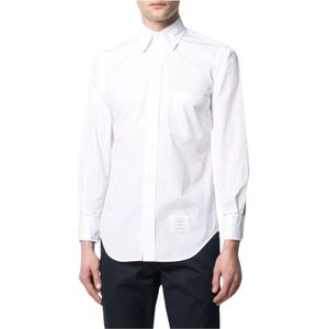 Thom Browne, Heren, Overhemden, Wit, Maat: L Katoen,