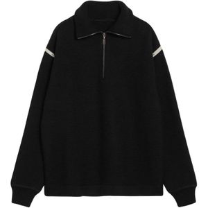 Maison Margiela, Heren, Sweatshirts & Hoodies, Zwart, Maat: L Wol,