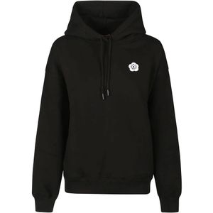 Kenzo, Dames, Sweatshirts & Hoodies, Zwart, Maat: M Katoen,