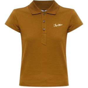 The Attico, Dames, Tops, Bruin, Maat: 2XS Leer,