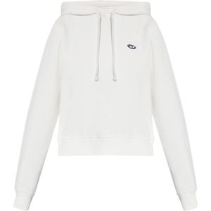 Diesel - F-Reggy Hoodie - Wit - Katoen - Verstelbare Capuchon