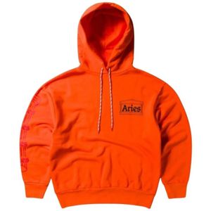 Aries, Heren, Sweatshirts & Hoodies, Oranje, Maat: XL Jersey,