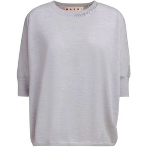 Marni, Dames, Truien, Grijs, Maat: XS Wol,