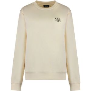 A.p.c., Dames, Sweatshirts & Hoodies, Beige, Maat: S Katoen,