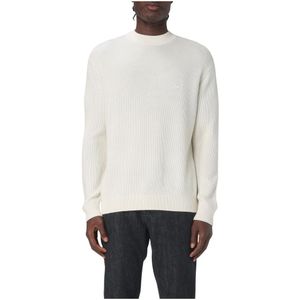 Emporio Armani, Heren, Truien, Wit, Maat: L Wol,