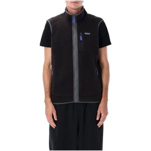 Patagonia, Heren, Jassen, Zwart, Maat: S Fleece,