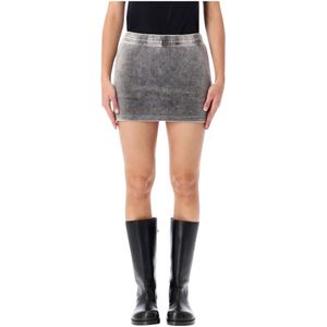 T by Alexander Wang, Dames, Rokken, Grijs, Maat: XS Jersey,