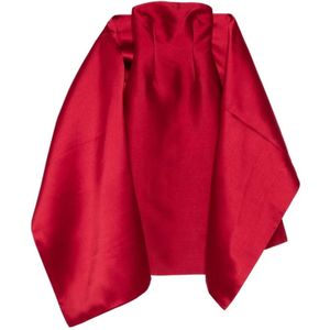 Solace London, Dames, Jurken, Rood, Maat: XS Leer,