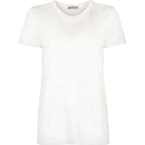 Moncler, Dames, Tops, Wit, Maat: M Katoen,