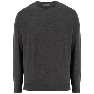 Drumohr, Heren, Truien, Grijs, Maat: 2XL Wol,