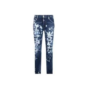 Dsquared2 Skater Slim-fit Jeans , Blue , Heren , Maat: XL