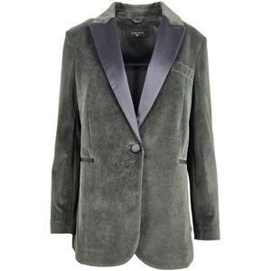 Circolo 1901, Dames, Jassen, Groen, Maat: L Velours,