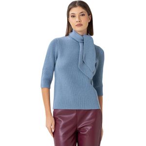 Kocca, Dames, Truien, Blauw, Maat: L Leer,