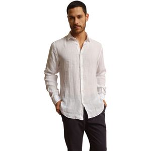 Peninsula, Heren, Overhemden, Wit, Maat: S Linnen,