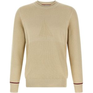 Brunello Cucinelli, Heren, Truien, Beige, Maat: L Katoen,