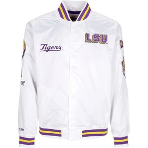 Mitchell & Ness, Heren, Jassen, Wit, Maat: S Satijn,