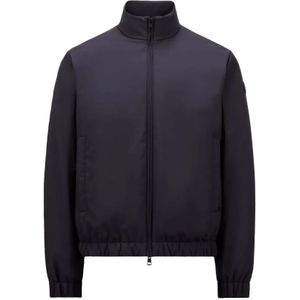 Moncler, Heren, Jassen, Blauw, Maat: 4XL Nylon,