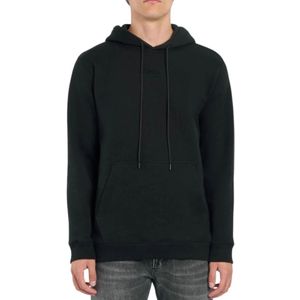 Dondup, Heren, Sweatshirts & Hoodies, Zwart, Maat: L Katoen,