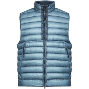 C.p. Company - DD Shell Down Vest - Vest - Blauw - Lichtgewicht Isolatie