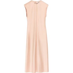 Ami Paris, Dames, Jurken, Roze, Maat: S Satijn,