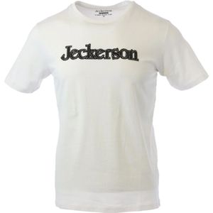 Jeckerson - T-shirt - Wit - Slim Fit - Korte Mouwen