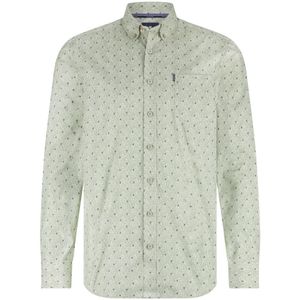 State of Art, Heren, Overhemden, Groen, Maat: L