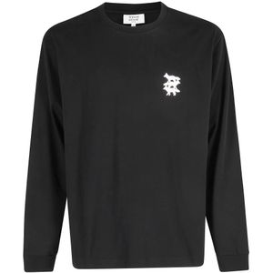 Maison Kitsuné, Heren, Tops, Zwart, Maat: L