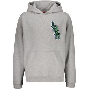 Kenzo, Heren, Sweatshirts & Hoodies, Grijs, Maat: L Katoen,
