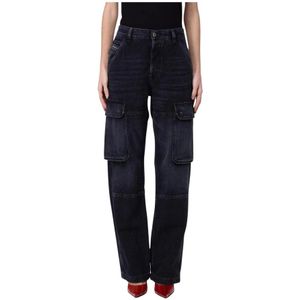 Diesel, Dames, Jeans, Grijs, Maat: W29 Katoen,